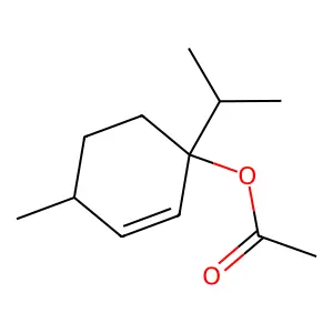 Terpinyl acetate structure