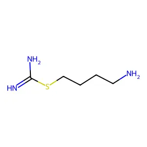 [(4-aminobutyl)sulfanyl]methanimidamide structure