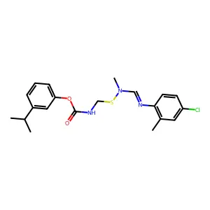 (3-propan-2-ylphenyl) N-[[(4-chloro-2-methylphenyl)iminomethyl-methylamino]sulfanylmethyl]carbamate structure