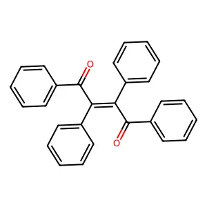 1,2,3,4-tetraphenylbut-2-ene-1,4-dione structure