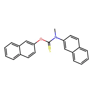 O-naphthalen-2-yl N-methyl-N-naphthalen-2-ylcarbamothioate structure