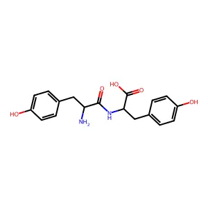 (2S)-2-[[(2S)-2-amino-3-(4-hydroxyphenyl)propanoyl]amino]-3-(4-hydroxyphenyl)propanoic acid structure