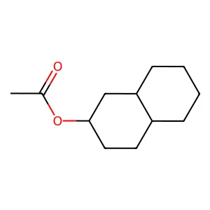 Decahydro-2-naphthyl acetate structure