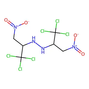 1,2-bis(1,1,1-trichloro-3-nitropropan-2-yl)hydrazine structure