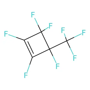 1,2,3,3,4-pentafluoro-4-(trifluoromethyl)cyclobutene structure