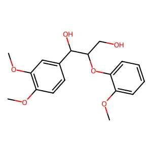 1-(3,4-dimethoxyphenyl)-2-(2-methoxyphenoxy)propane-1,3-diol structure