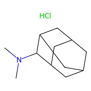 N,N-dimethyladamantan-2-aminehydrochloride structure
