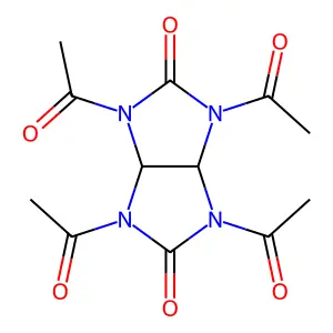 1,3,4,6-Tetraacetyltetrahydroimidazo[4,5-d]imidazole-2,5(1H,3H)-dione structure