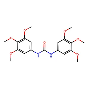 1,3-bis(3,4,5-trimethoxyphenyl)urea structure