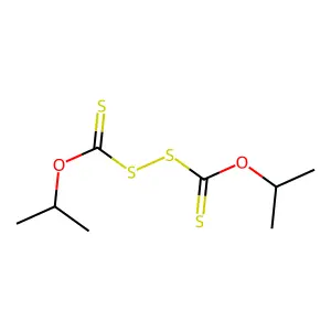 O-propan-2-yl (propan-2-yloxycarbothioyldisulfanyl)methanethioate structure