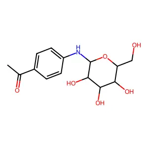 p-Aminoacetophenone glucoside structure