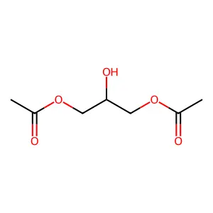 1,2,3-Propanetriol, 1,3-diacetate structure
