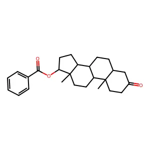 Stanolone benzoate structure