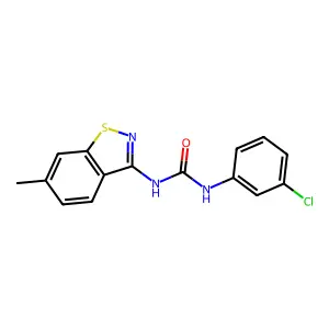 1-(3-Chlorophenyl)-3-(6-methyl-1,2-benzothiazol-3-yl)urea structure