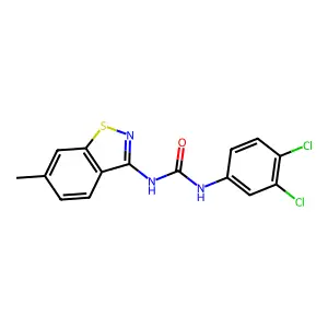 1-(3,4-Dichlorophenyl)-3-(6-methyl-1,2-benzothiazol-3-yl)urea structure