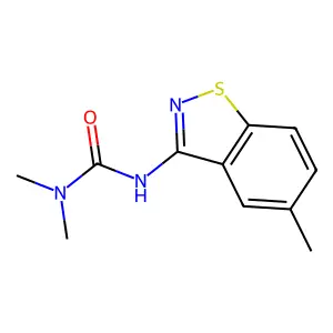 1,1-Dimethyl-3-(5-methyl-1,2-benzothiazol-3-yl)urea structure
