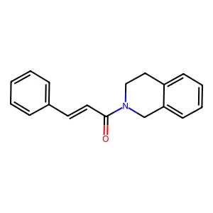 1-(3,4-dihydro-1H-isoquinolin-2-yl)-3-phenylprop-2-en-1-one structure