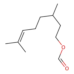 Citronellyl formate structure
