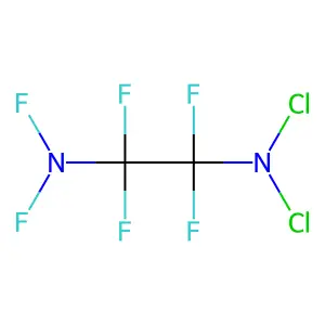1,2-Ethanediamine, N,N-dichloro-N',N',1,1,2,2-hexafluoro- structure