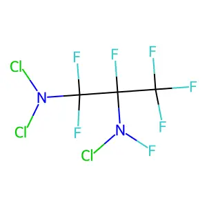 1,2-Propanediamine, N(1),N(1),N(2)-trichloro-N(2),1,1,2,3,3,3-heptafluoro- structure