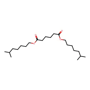 Bis(6-methylheptyl) adipate structure