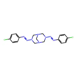 1,3,5,7-Tetraazabicyclo[3.3.1]nonane, 3,7-bis[(4-chlorophenyl)azo]- structure