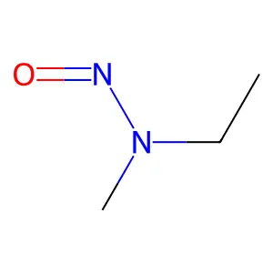N-ethyl-N-methylnitrous amide structure
