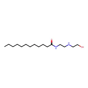Dodecanamide, N-[2-[(2-hydroxyethyl)amino]ethyl]- structure
