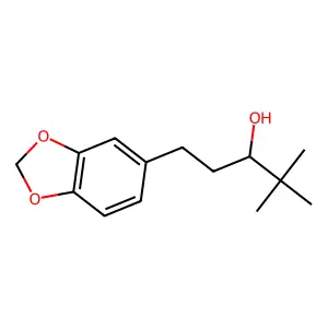 1-(1,3-benzodioxol-5-yl)-4,4-dimethylpentan-3-ol structure
