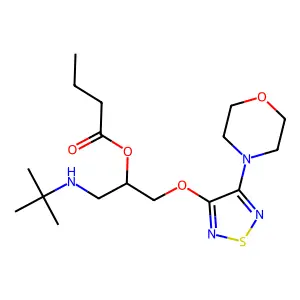 Butyryl timolol structure