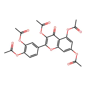 Quercetin pentaacetate structure