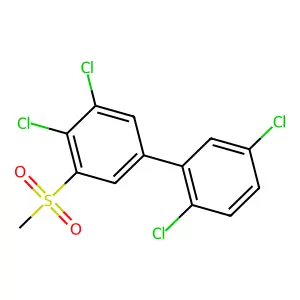 1,2-dichloro-5-(2,5-dichlorophenyl)-3-methylsulfonylbenzene structure