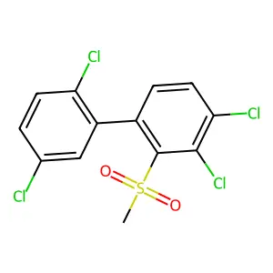 1,2-dichloro-4-(2,5-dichlorophenyl)-3-methylsulfonylbenzene structure