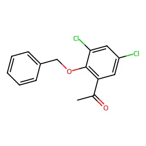 1-(3,5-dichloro-2-phenylmethoxyphenyl)ethanone structure
