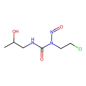 1-(2-chloroethyl)-3-(2-hydroxypropyl)-1-nitrosourea structure