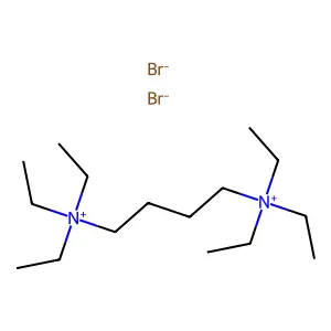AMMONIUM, TETRAMETHYLENEBIS(TRIETHYL-, DIBROMIDE structure