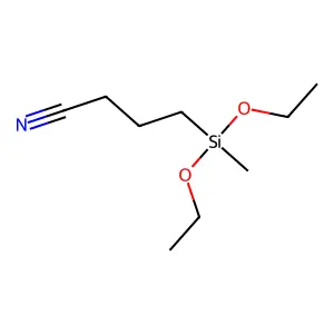 Butanenitrile, 4-(diethoxymethylsilyl)- structure