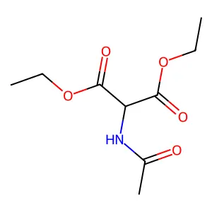 Diethyl acetamidomalonate structure