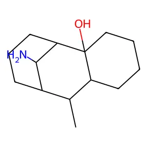 13-amino-8-methyltricyclo[7.3.1.02,7]tridecan-2-ol structure
