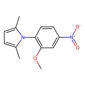 1-(2-methoxy-4-nitrophenyl)-2,5-dimethyl-1H-pyrrole structure