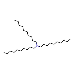 Tri-N-decylamine structure