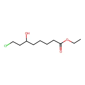ethyl 8-chloro-6-hydroxyoctanoate structure