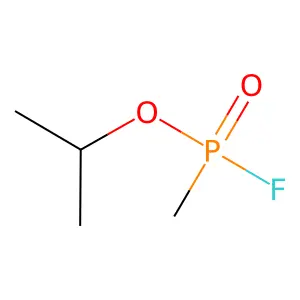 PHOSPHONOFLUORIDIC ACID, METHYL-, ISOPROPYL ESTER, (+/-)- structure