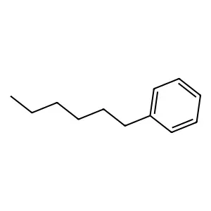 Hexylbenzene structure