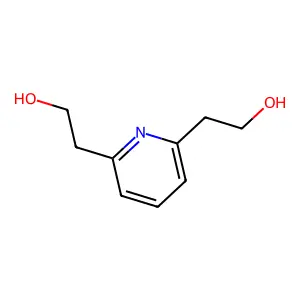 Pyridine-2,6-diethanol structure