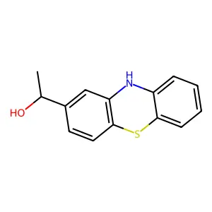 1-(10H-phenothiazin-2-yl)ethanol structure