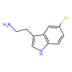 5-Mercaptotryptamine structure