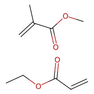 ethyl prop-2-enoatemethyl 2-methylprop-2-enoate structure