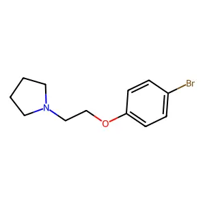 1-[2-(4-bromophenoxy)ethyl]pyrrolidine structure