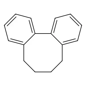 1,2,3,4-Dibenz-1,3-cyclooctadiene structure